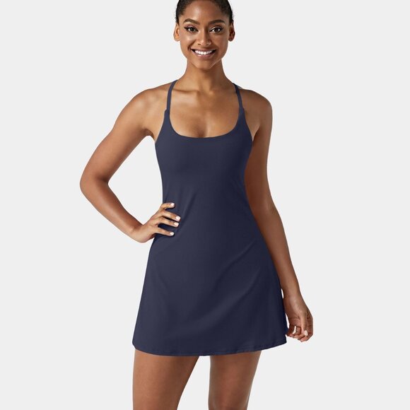 Halara softlyzero airy backless cut out 2-in-1 pocket M - Picture 1 of 7